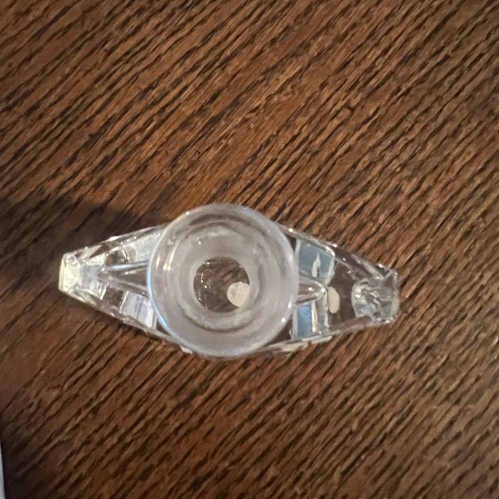 Antique Clear Glass Perfume Bottle - Picture 6 of 7